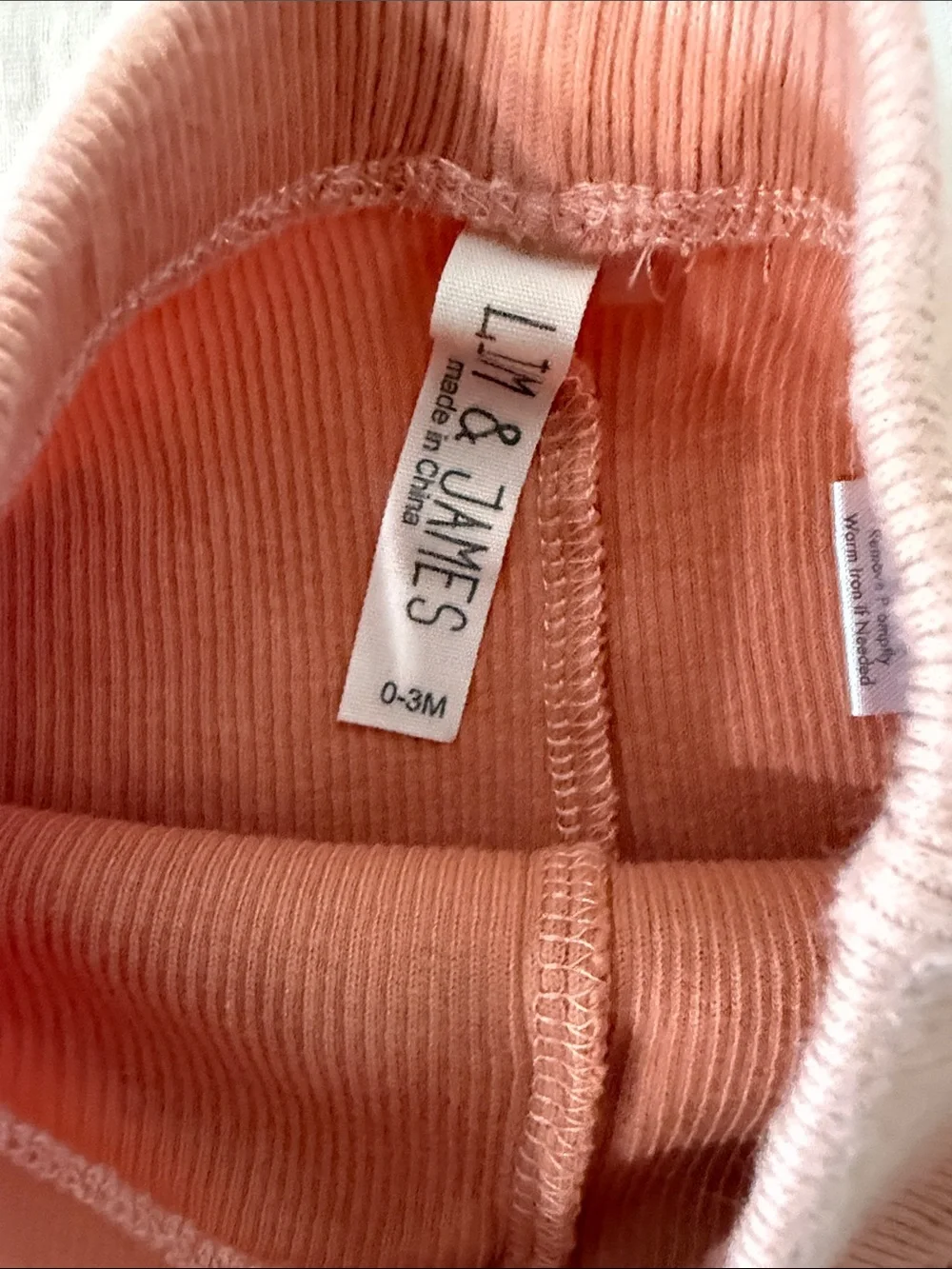 Zara Rust & Cream Striped Lion Ribbed Two-Piece Set